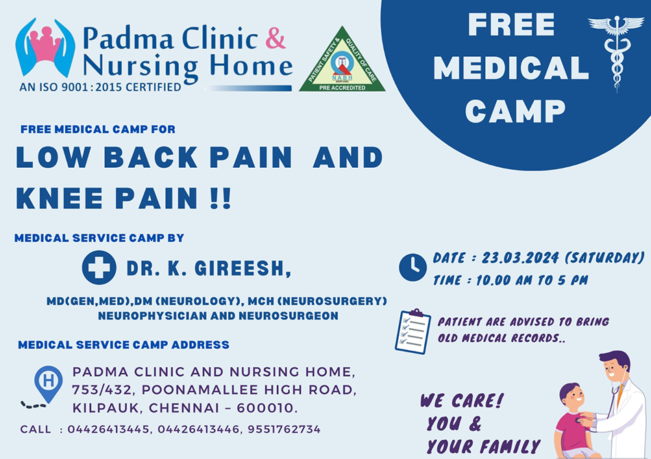 medical camps at Padma Clinic